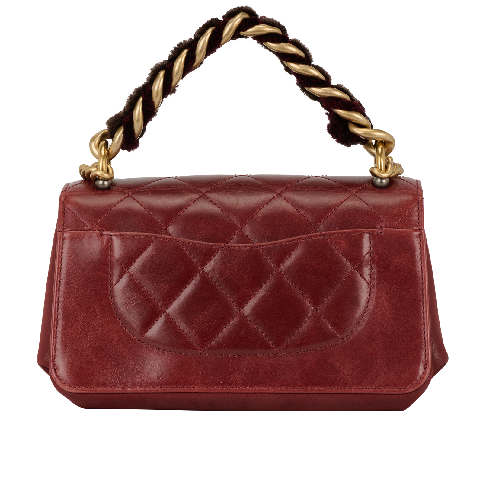 Paris-Cosmopolite Small Flap Bag, &pound;2,500, Handbags, Red, Leather, Back view